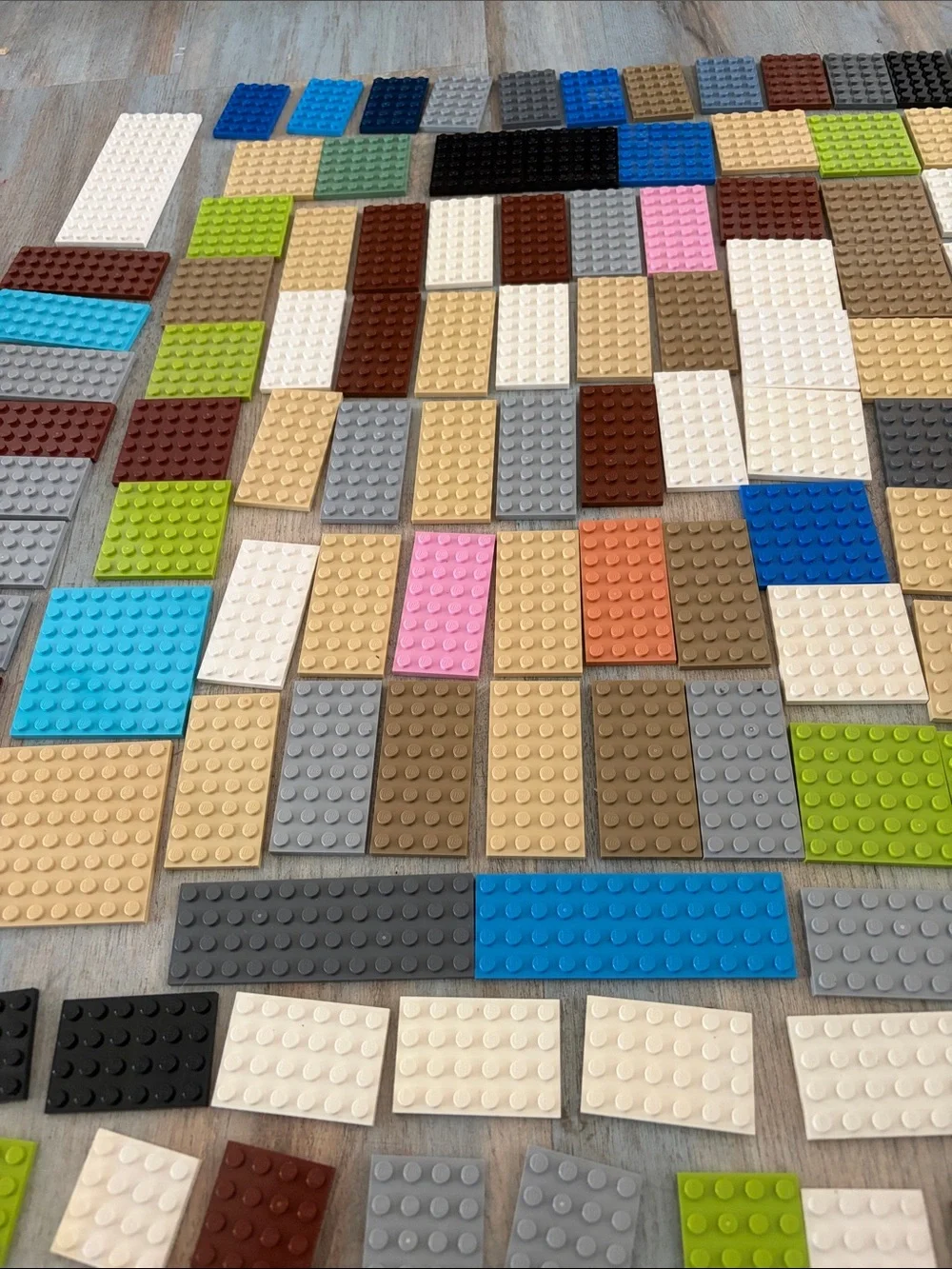 LEGO Baseplate Bulk Lot Various Colors Sizes 4x8 8x8 4x10 6x6 4x6 etc 150pieces